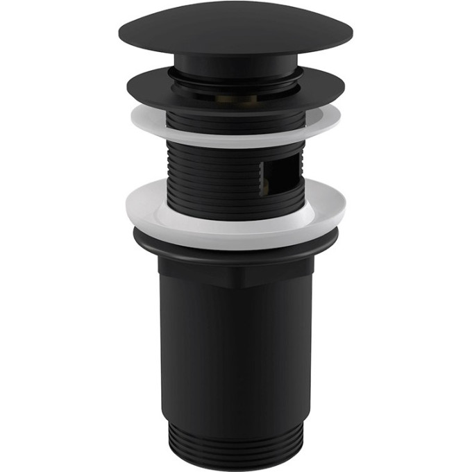 Донный клапан сифона ALCAPLAST A392BLACK для умывальника CLICK/CLACK 5/4