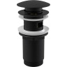 Донный клапан сифона ALCAPLAST A392BLACK для умывальника CLICK/CLACK 5/4