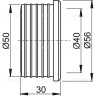 Гофрированная прокладка ALCAPLAST S0156-ND 50/40