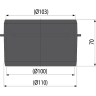 Горловина для подключения к канализации ALCAPLAST AVZ-P001 DN 110