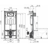 Инсталляция ALCAPLAST SET с белой кнопкой
