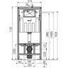 Инсталляция ALCAPLAST SET с белой кнопкой