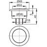 Кнопка смыва ALCAPLAST V0011-ND для арматуры А2000
