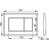 Кнопка управления ALCAPLAST M278, черный матовый