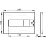 Кнопка управления ALCAPLAST M375 золотая