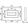 Кнопка управления ALCAPLAST M475 золотая