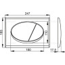Кнопка управления ALCAPLAST M75 золотая
