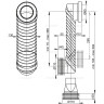 Колено ALCAPLAST MS906 стока 90/110 Slim