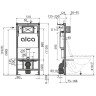 Комплект ALCAPLAST SET 3v1 AM101/1120-31 RU M371-0001 для установки унитаза с панелью смыва, хром