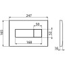 Комплект ALCAPLAST SET 3v1 AM101/1120-31 RU M371-0001 для установки унитаза с панелью смыва, хром