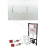 Комплект ALCAPLAST SET 3v1 AM101/1120-31 RU M371-0001 для установки унитаза с панелью смыва, хром