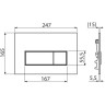 Комплект ALCAPLAST SET 4v1 AM101/1120-4 RU M578-0001 для установки унитаза с черной панелью смыва