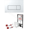 Комплект ALCAPLAST SET 4v1 AM101/1120-4 RU M571-0001 для установки унитаза с панелью смыва, хром глянец