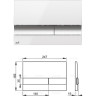 Комплект ALCAPLAST SET 4v1 AM101/1120-41RS M1720-1-001 для установки унитаза с шумоизоляцией и с панелью смыва