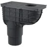 Ливнеотвод ALCAPLAST AGV4 300х155/125/110 мм, сток – прямой, черный