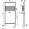 Монтажная рама ALCAPLAST A104PB/1120 для смесителя скрытого монтажа