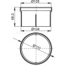 Насадка горловины ALCAPLAST APV0800 Ø105