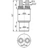 Переходная муфта ALCAPLAST AKS6A HT 50хG1/2