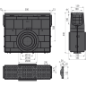 Пескоуловитель ALCAPLAST AVZ104R-R401 для дренажного канала AVZ104 с пластиковой рамой и пластиковой решеткой А15