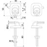 Петли ALCAPLAST P0009B-ND для A60
