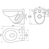 Подвесной унитаз ALCAPLAST WC ALCA