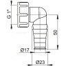 Подводка ALCAPLAST P0048-ND G1