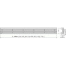 Решетка ALCAPLAST GAP-550M для водоотводящего желобов (APZ6, APZ16)