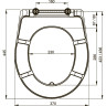 Сидение ALCAPLAST A601 PISTACHIO для унитаза Duroplast