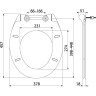 Сидение ALCAPLAST A64SLIM для унитаза Slim