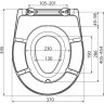 Сидение ALCAPLAST A603 для унитаза со съемным детским вкладышем