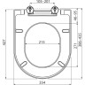 Сидение ALCAPLAST A674S для унитаза Softclose