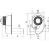 Сифон ALCAPLAST AG210901240 для писсуара, горизонтальный