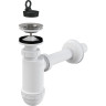 Сифон ALCAPLAST AG210512140 для умывальника Ø40 с нержавеющей решеткой Ø63