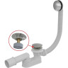 Сифон ALCAPLAST A507CKM-80 для ванны click/clak, металл