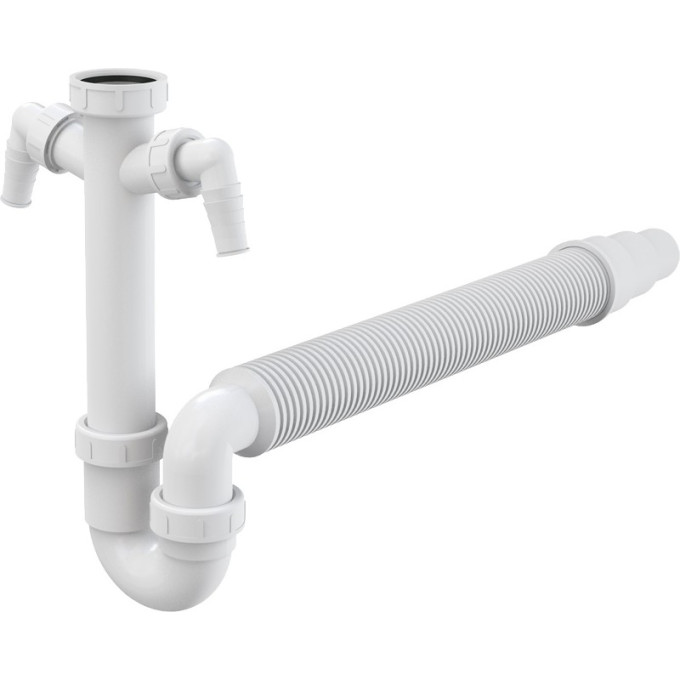 Сифон ALCAPLAST A84-DN50/40 трубчатый с накидной гайкой 6/4