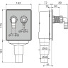 Сифон для стиральной машины ALCAPLAST под штукатурку для DN40 и DN50 нержавеющая сталь