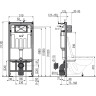 Система инсталляции для унитазов ALCAPLAST SET WC ALCA_AM101/1120-3:1 RU M70-0 c кнопкой белой, с сиденьем