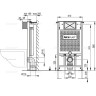 Скрытая система инсталляции ALCAPLAST A101/1000 для сухой установки (для гипсокартона)