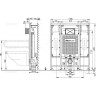 Скрытая система инсталляции ALCAPLAST A101/1300H для сухой установки (для гипсокартона), для людей с ограниченной физической активностью