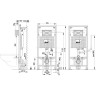 Скрытая система инсталляции ALCAPLAST A101/1200V для сухой установки (для гипсокартона) с вентиляцией