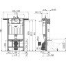 Скрытая система инсталляции ALCAPLAST AM102/1000 для сухой установки (при реконструкции ванных комнат в панельных домах)