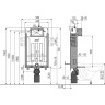 Скрытая система инсталляции ALCAPLAST AM115/1000 RENOVMODUL для замуровывания в стену
