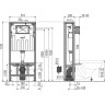 Скрытая система инсталляции ALCAPLAST AM116/1120 SOLOMODUL для сухой установки (в пространство)
