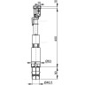 Сливной механизм ALCAPLAST A09B для Slimmodul