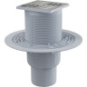 Сливной трап ALCAPLAST APV2311 105х105/50/75, подводка – прямая