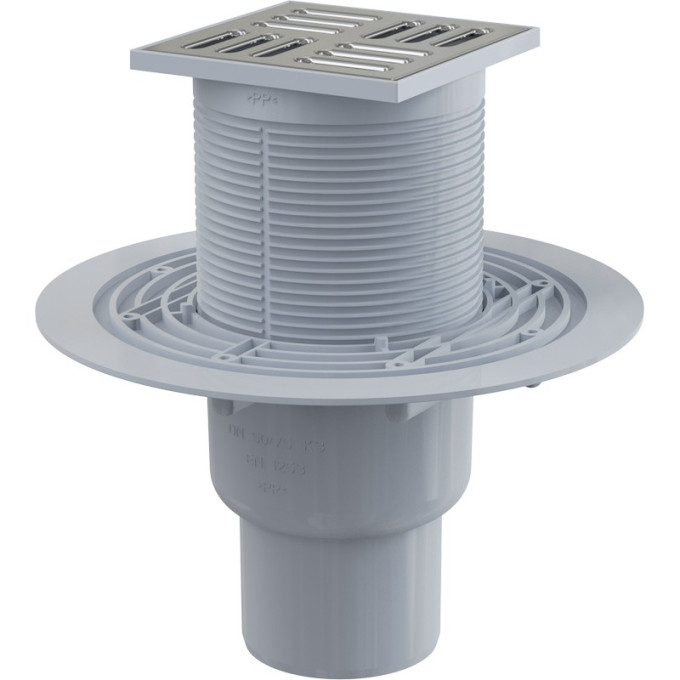 Сливной трап ALCAPLAST APV2321 105х105/50/75, подводка – прямая