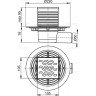 Сливной трап ALCAPLAST APV102, 105х105/50, подводка боковая