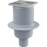 Сливной трап ALCAPLAST APV32BLACK 105х105/50, решетка – черный матовый