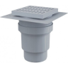 Сливной трап ALCAPLAST APV11, 150x150/110 мм, прямой отвод, гидрозатвор мокрый