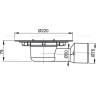 Сливной трап ALCAPLAST APV3000, Ø50/75, подводка боковая